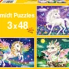 Puzzle 3 x 48 el. Mityczne stworzenia