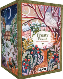 Puzzle 3 x 500 el. Mroźna fauna