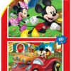 Puzzle 2 x 20 el. Myszka Miki