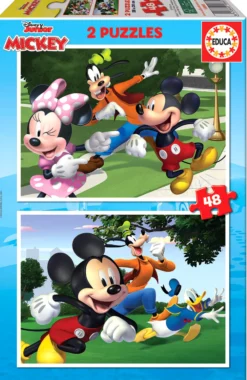 Puzzle 2 x 48 el. Myszka Miki i przyjaciele