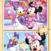 Puzzle 2 x 50 el. Myszka Minnie / Daisy (drewniane)