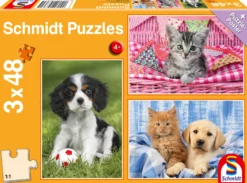 Puzzle 3 x 48 el. Najsłodsze zwierzątka