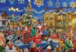 Puzzle 4 x 500 el. Niezapomniane święta Bożego Narodzenia