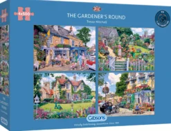 Puzzle 4 x 500 el. Ogrodnik