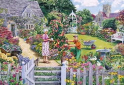Puzzle 4 x 500 el. Ogrodnik