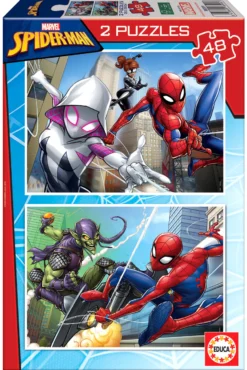 Puzzle 2 x 48 el. Spider-Man