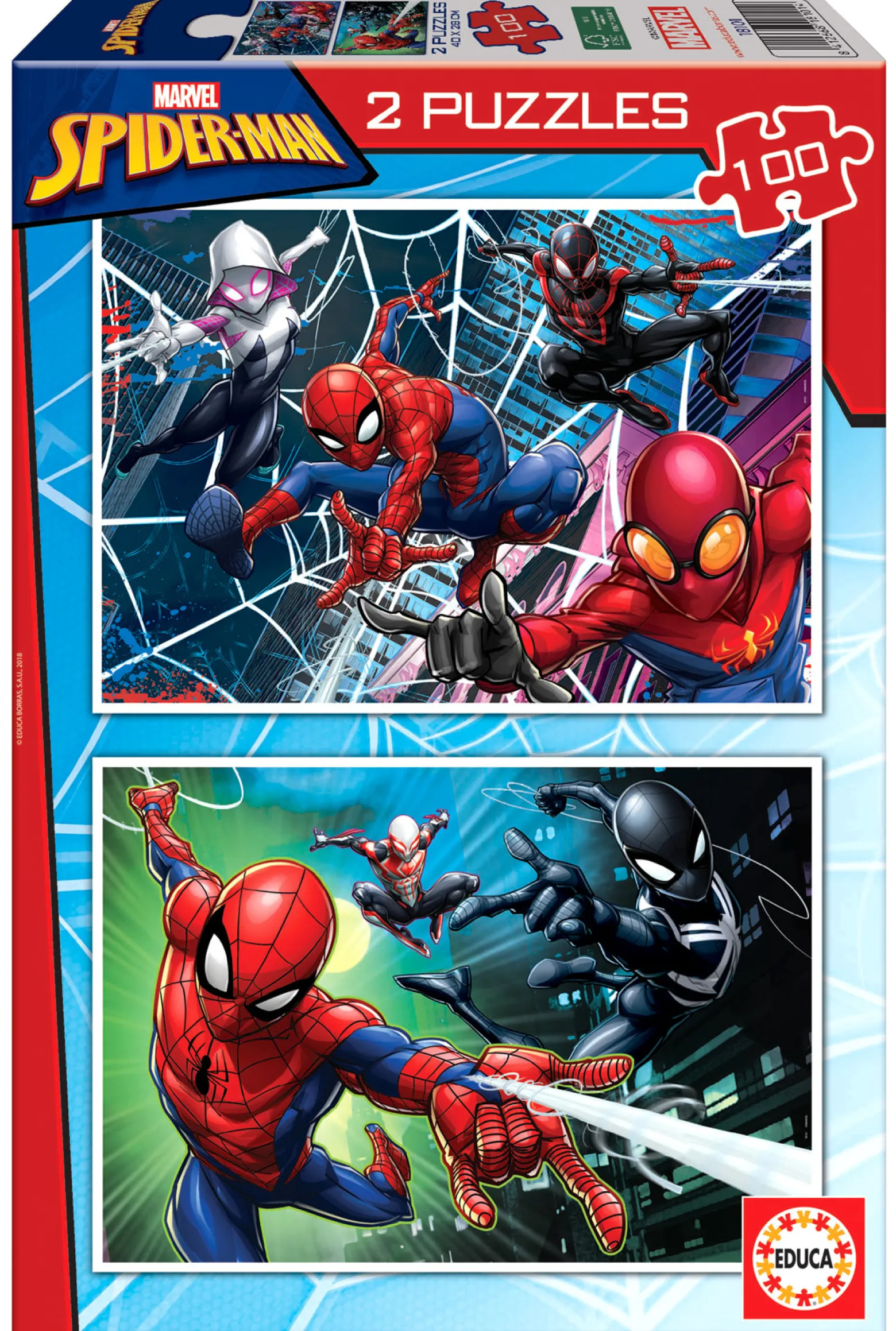 Puzzle 2 x 100 el. Spider-Man