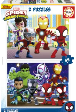 Puzzle 2 x 48 el. Spidey i Super-Kumple