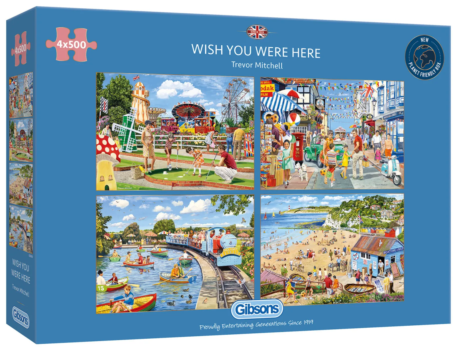Puzzle 4 x 500 el. Szkoda, że Cię tu nie ma