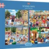 Puzzle 4 x 500 el. Szkolne dni