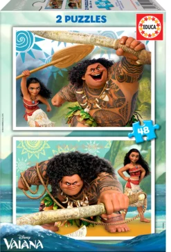 Puzzle 2 x 48 el. Vaiana: Skarb oceanu