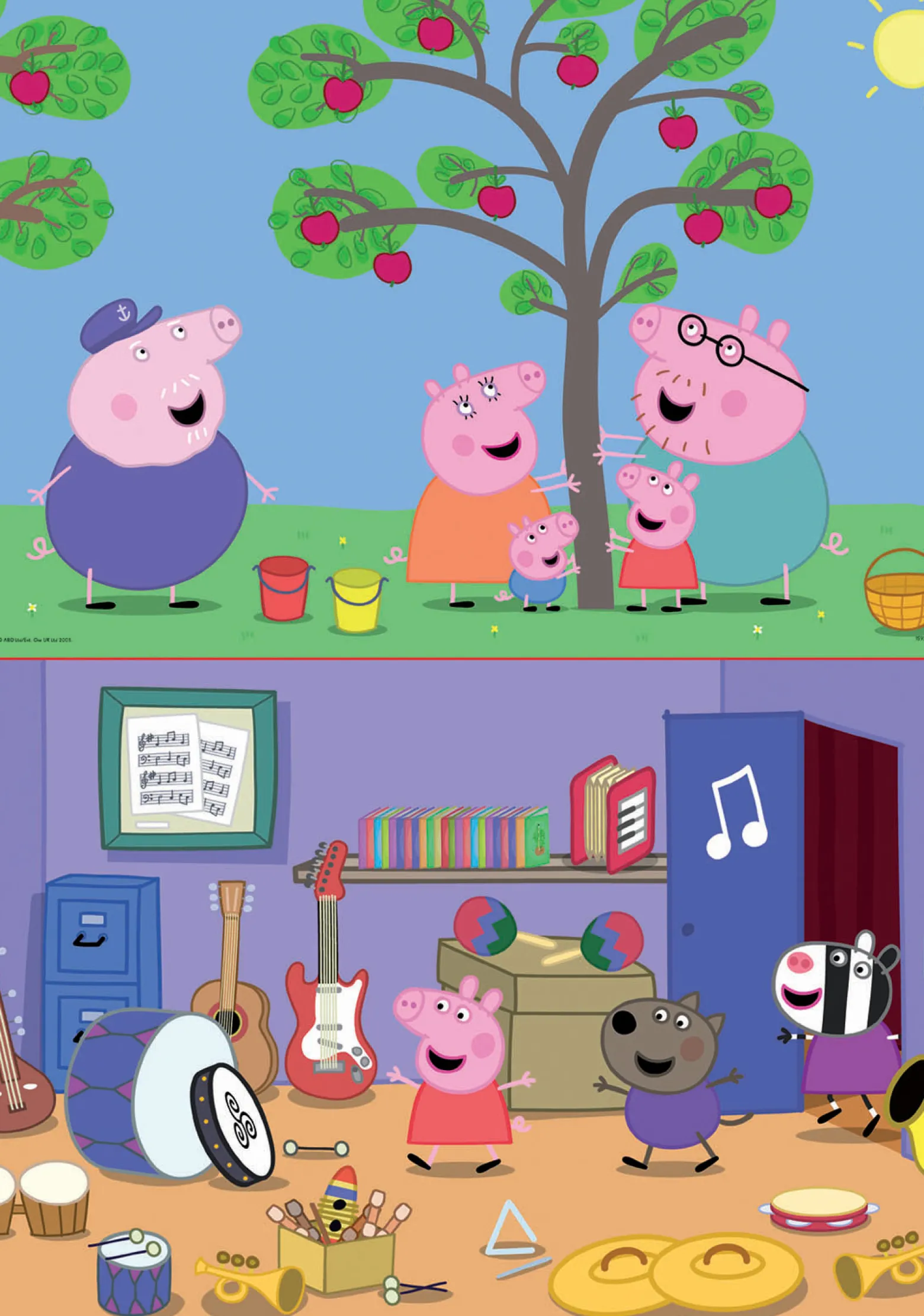 Puzzle 2 x 48 el. Świnka Peppa