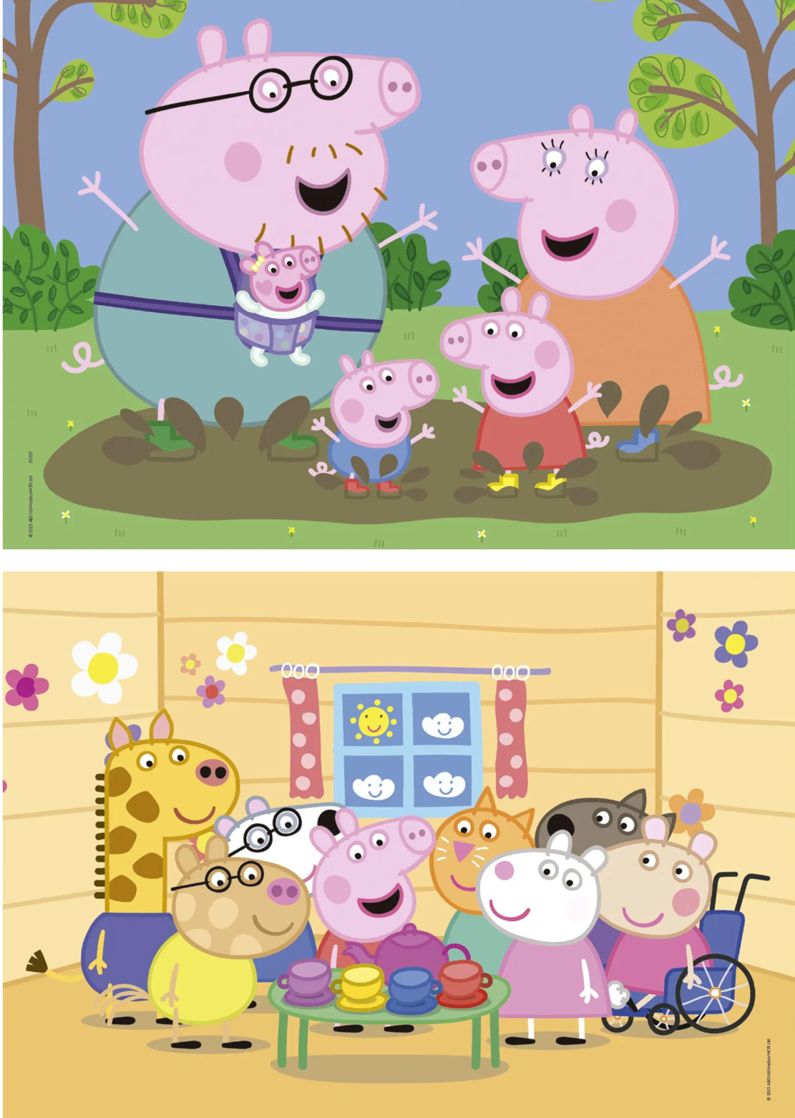 Puzzle 2 x 48 el. Świnka Peppa