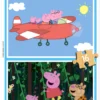 Puzzle 2 x 16 el. Świnka Peppa (drewniane)