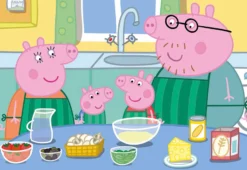 Puzzle 2 x 25 el. Świnka Peppa (drewniane)