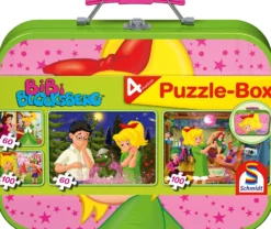 Puzzle 2 x 60 el. + 2 x 100 el. W WALIZCE - Bibi Blocksberg