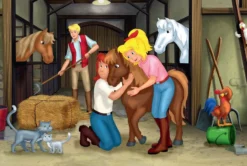 Puzzle 2 x 100 el. + 2 x 150 el. W WALIZCE - Bibi & Tina