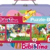Puzzle 2 x 100 el. + 2 x 150 el. W WALIZCE - Bibi & Tina