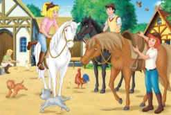 Puzzle 2 x 100 el. + 2 x 150 el. W WALIZCE - Bibi & Tina