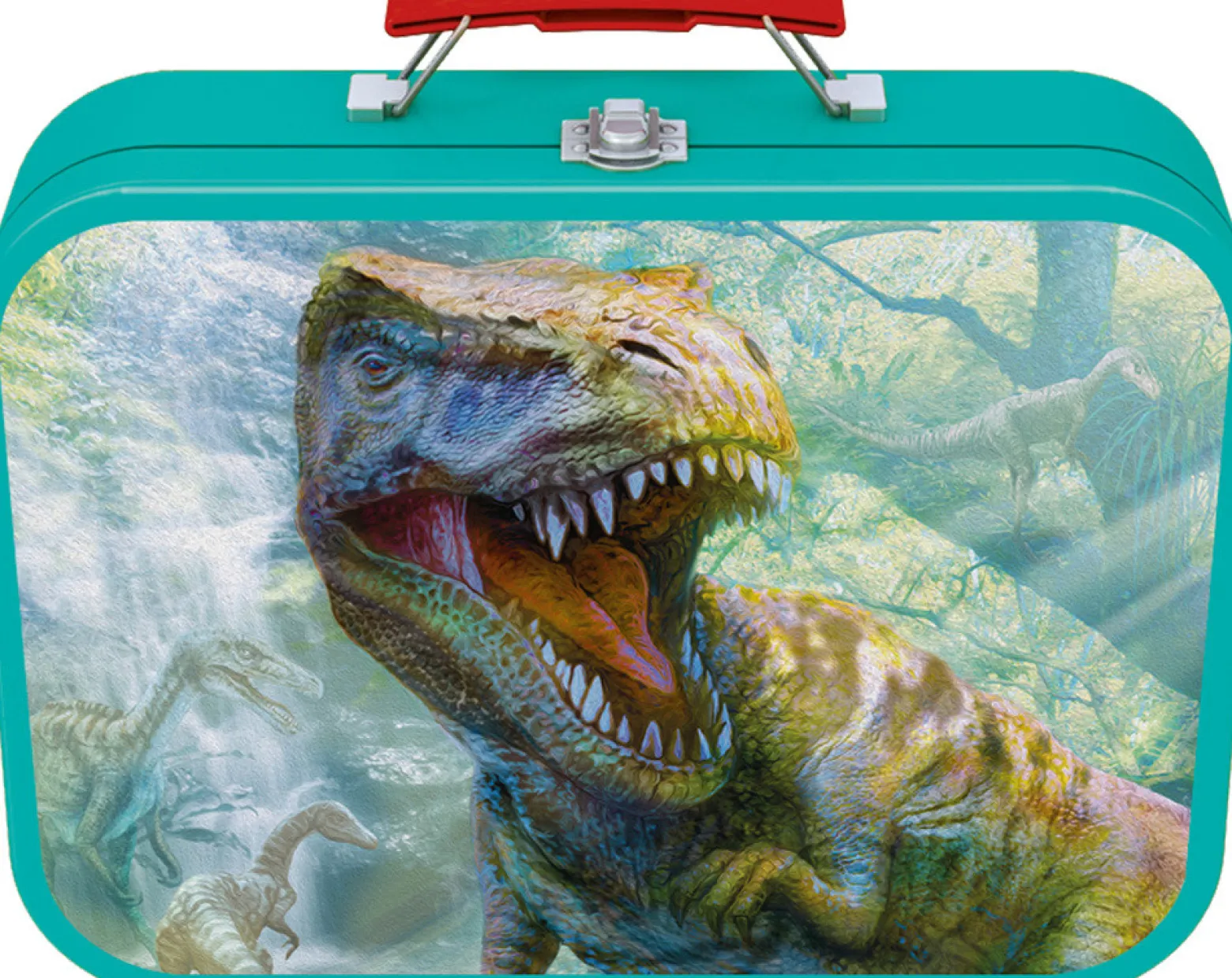 Puzzle 2 x 60 el. + 2 x 100 el. W WALIZCE - Dinozaury