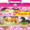 Puzzle 2 x 26 el. + 2 x 48 el. W WALIZCE Love / Konie