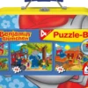 Puzzle 2 x 26 el. + 2 x 48 el. W WALIZCE - Słoń Benjamin