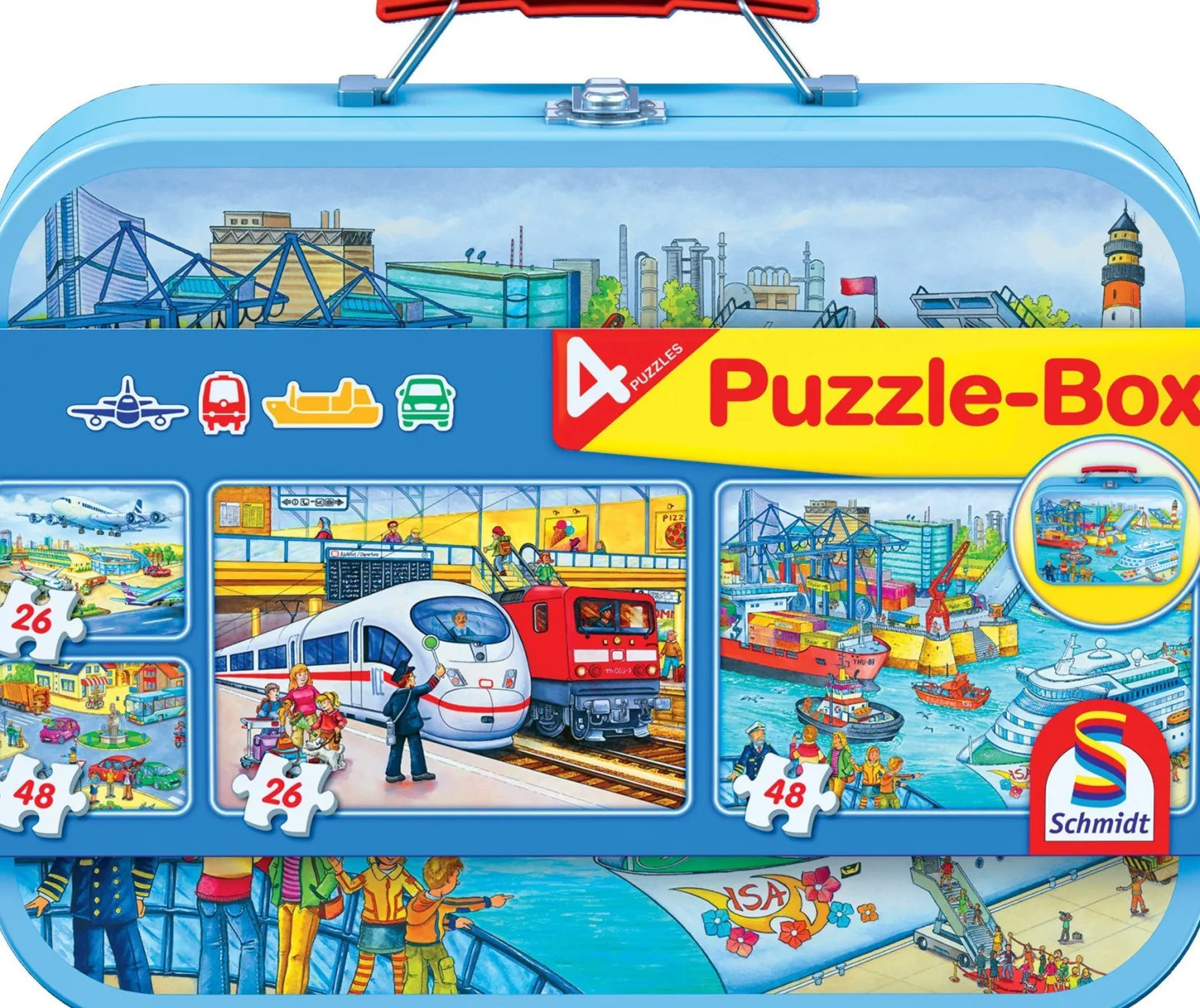 Puzzle 2 x 26 el. + 2 x 48 el. W WALIZCE - Transport