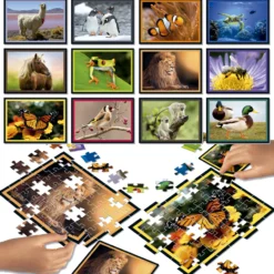 Puzzle 12 x 42 el. Zwierzęta