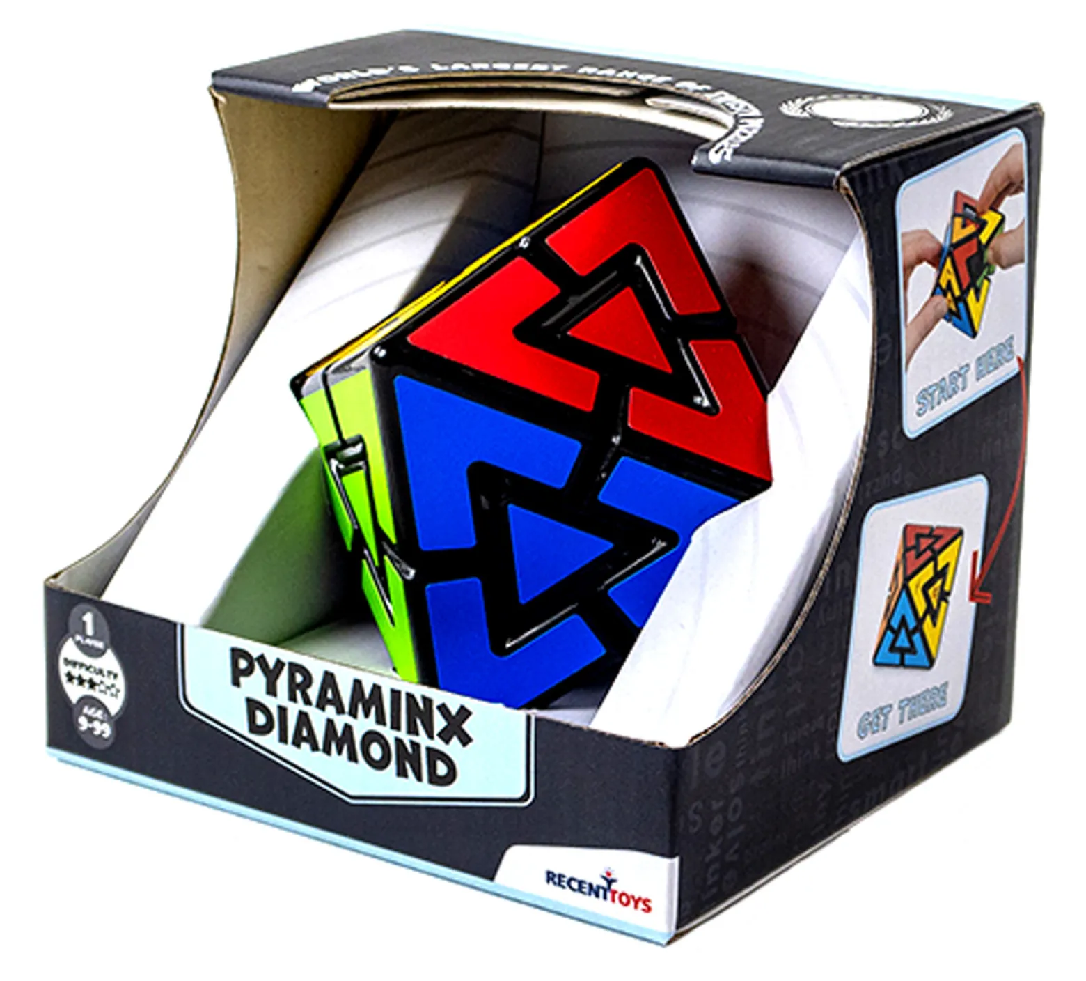 Pyraminx Diamond - łamigłówka Recent Toys - poziom 3/5