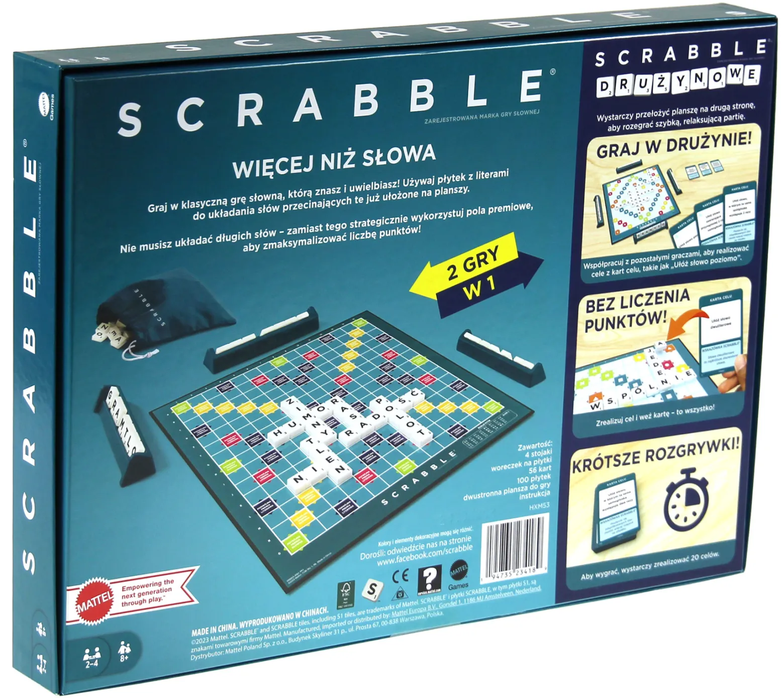 Scrabble klasyczne + Scrabble drużynowe