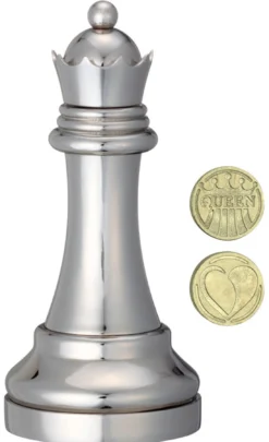 Seria Szachy (Silver) - Łamigłówka Cast Queen (Hetman)