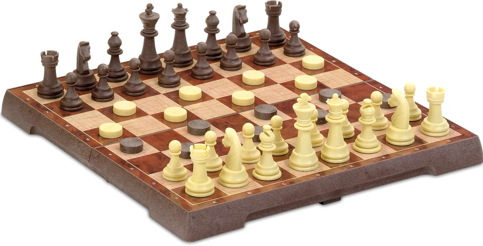 Szachy / Warcaby 32 cm (wersja magnetyczna) (455)
