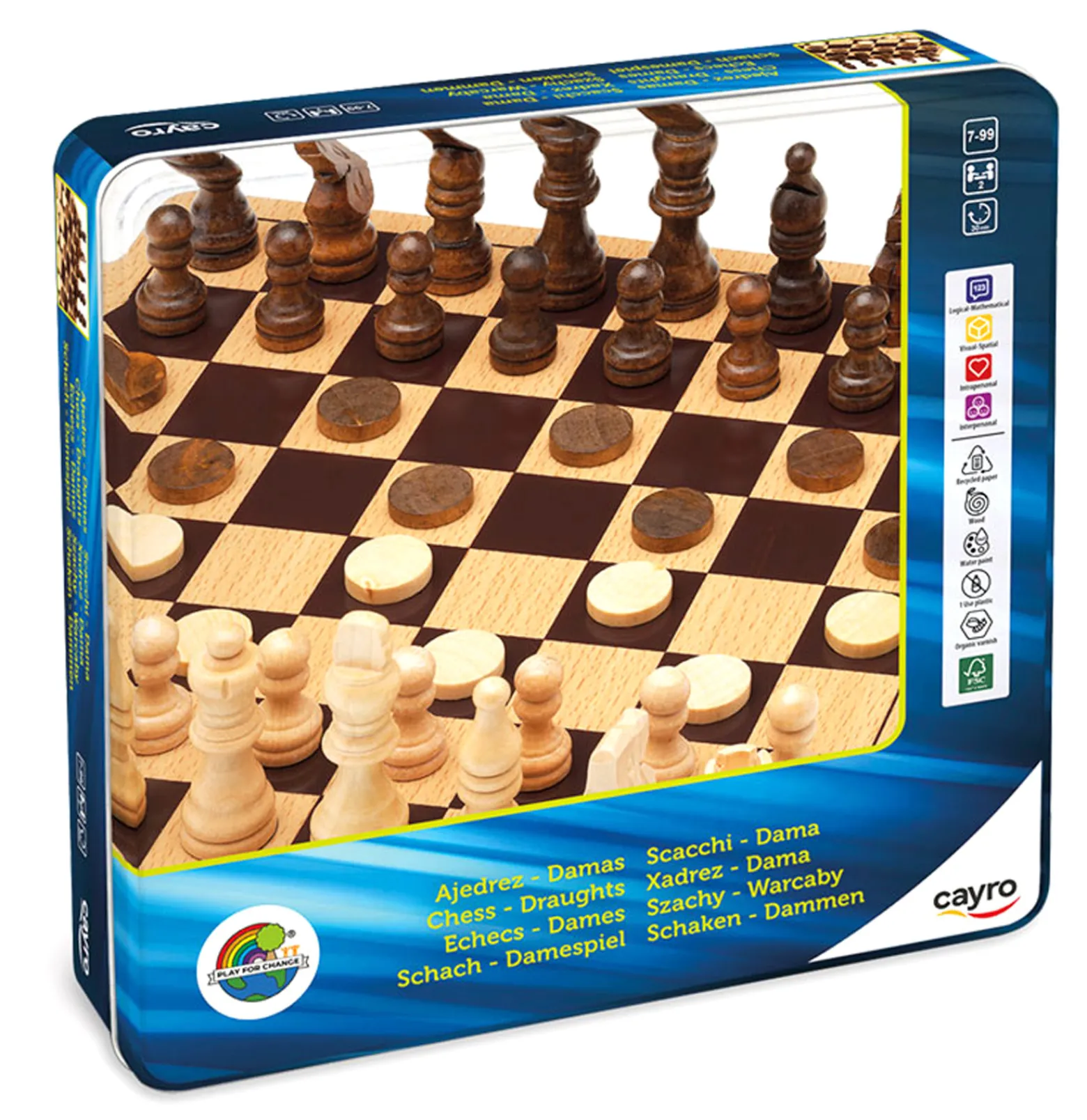 Szachy / Warcaby (w metalowej puszce) (751)