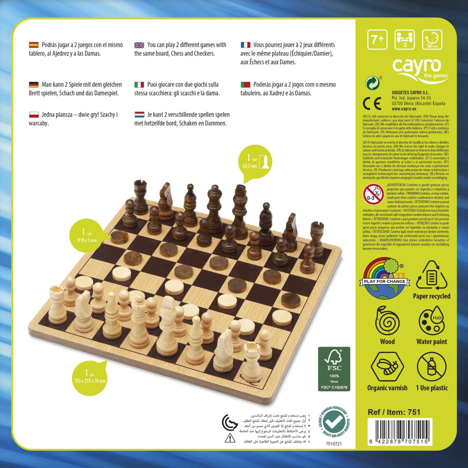 Szachy / Warcaby (w metalowej puszce) (751)