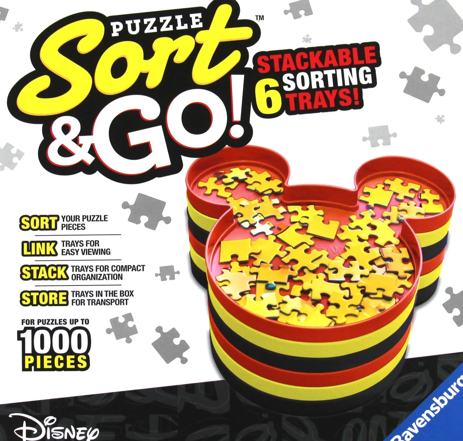Tacki do sortowania puzzli (sorter) Disney - 6 szt.