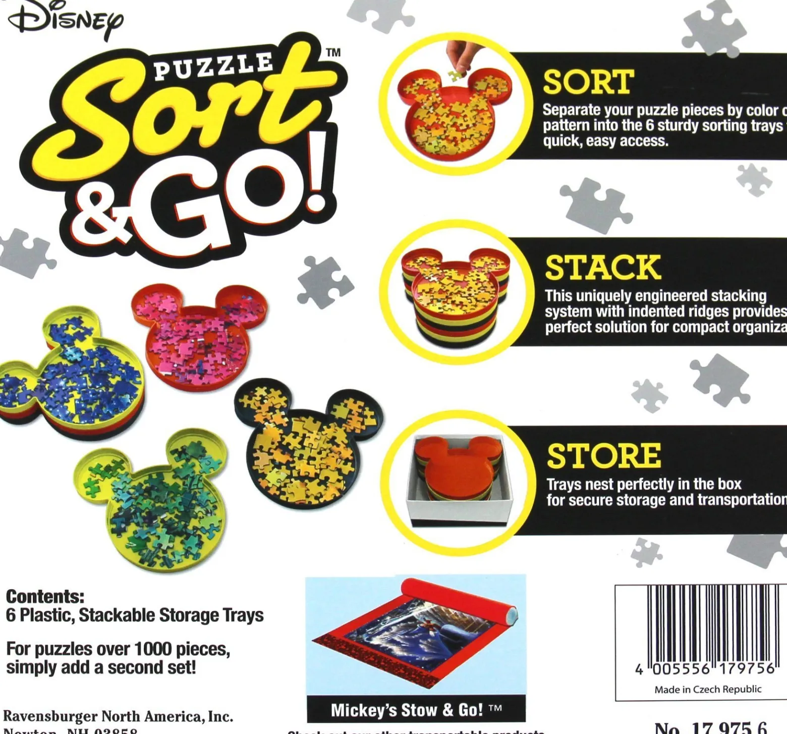 Tacki do sortowania puzzli (sorter) Disney - 6 szt.