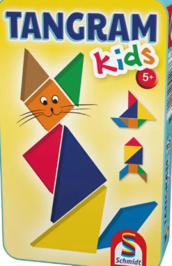 Tangram dla dzieci (w metalowej puszce)