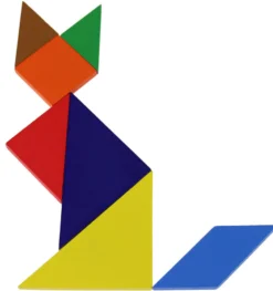 Tangram dla dzieci (w metalowej puszce)