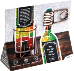 The Locked Wine Puzzle (Wyciągnij butelkę) - łamigłówka Recent Toys - poziom 4/5