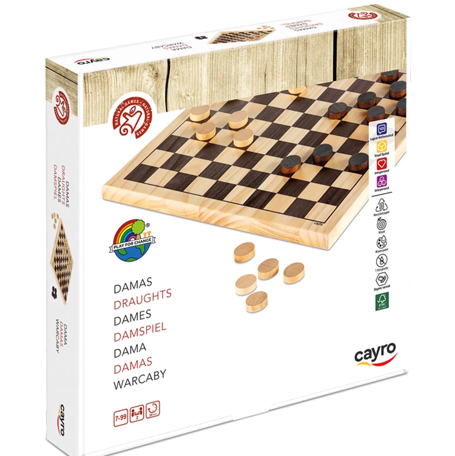 Warcaby drewniane (634)
