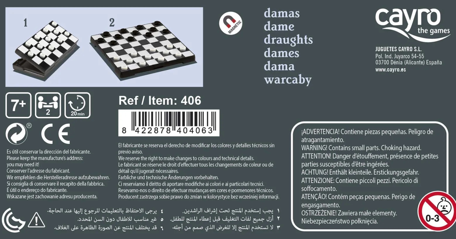 Warcaby (wersja magnetyczna) (406)