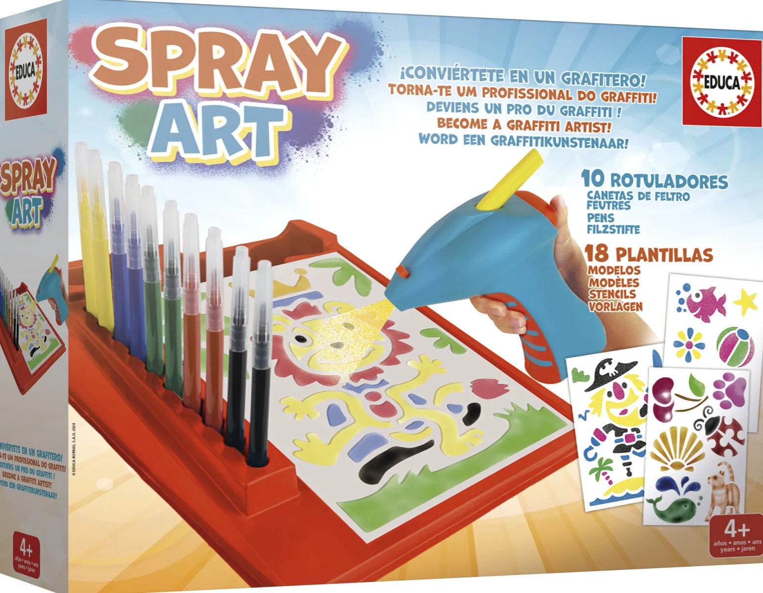 Zestaw graffiti dla dzieci (Spray Art)